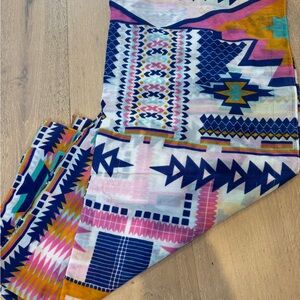 Colorful Geometric Scarf Wrap